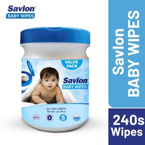 Savlon Baby Wipes 240's Jar